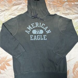 American Eagle Outfitters Men's Dark Gray Hoodie